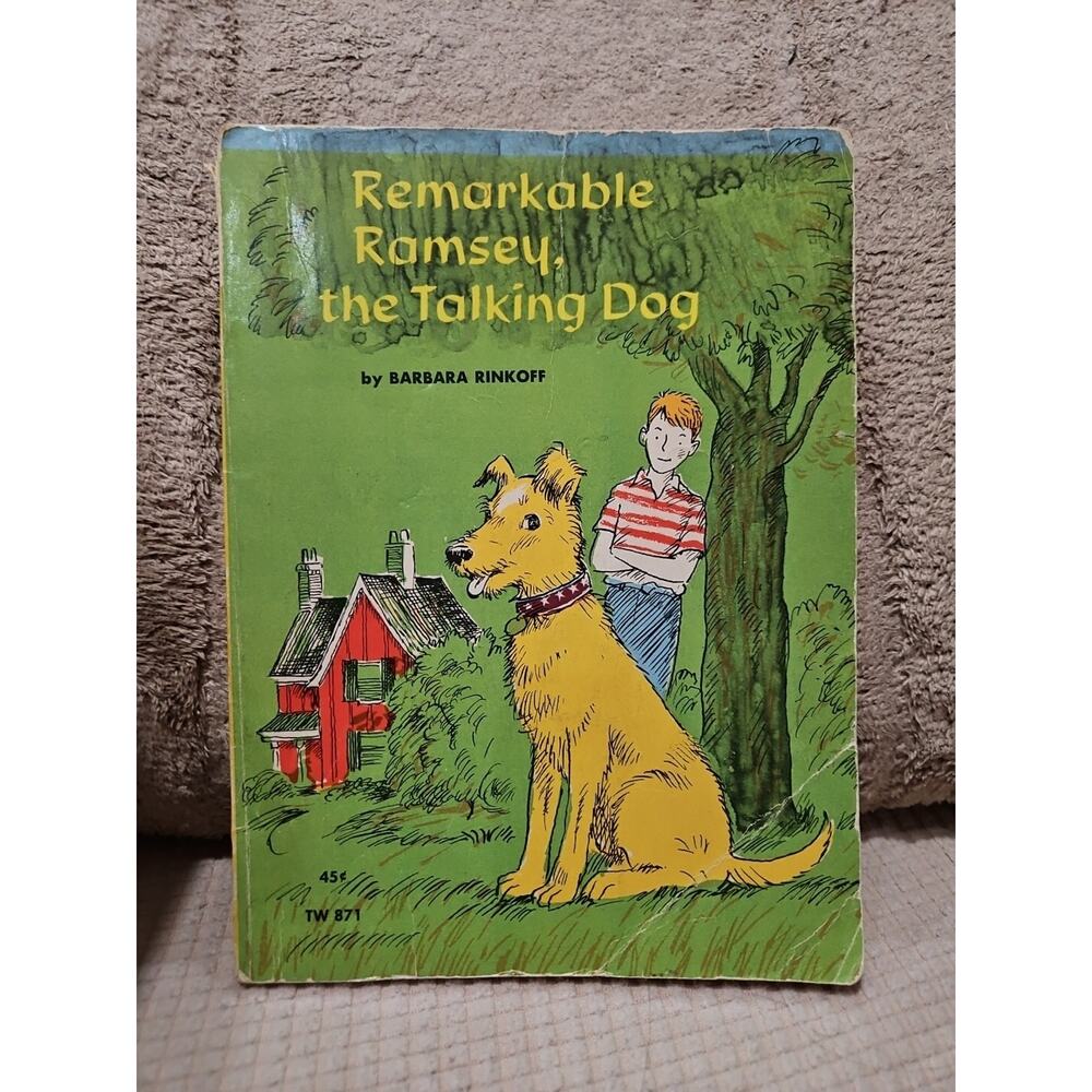 Vintage 1966 1st PRINT of Remarkable Ramsey, The Talking Dog By Barbara Rinkoff
